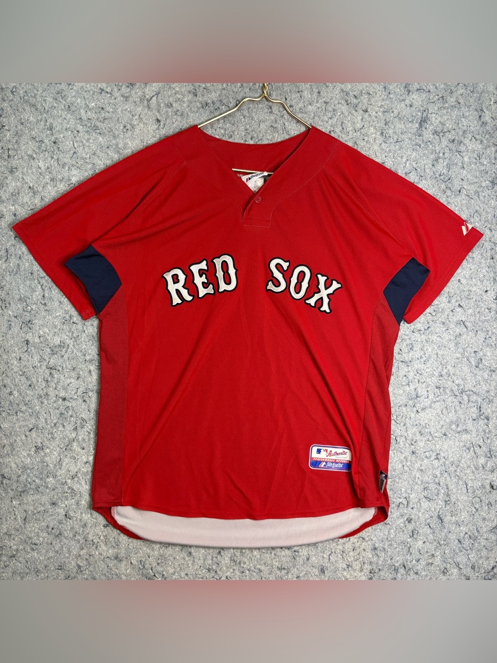 Majestic Boston Red Sox Authentic Collection MLB Jersey Red Men’s L